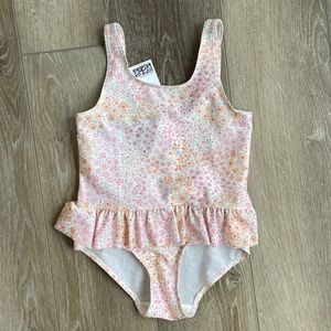 Flounce trimmed swimsuit new with tags